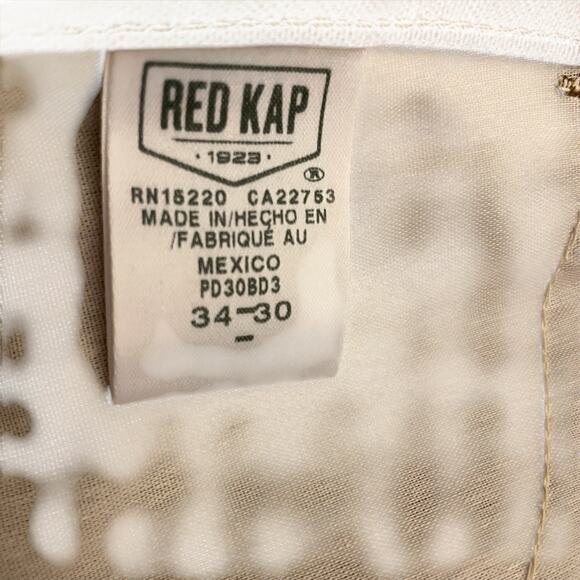 Construction Pant Workwear RED KAP Mens 34x30 Relaxed Straight Leg Brown NWT - Picture 12 of 13